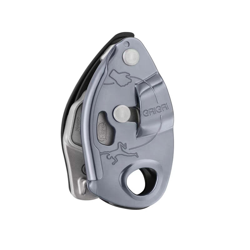 Peakseek D014BA01 Rock Climbing Assisted Braking Belay Device with Cam-assisted Blocking for PETZL -Grey