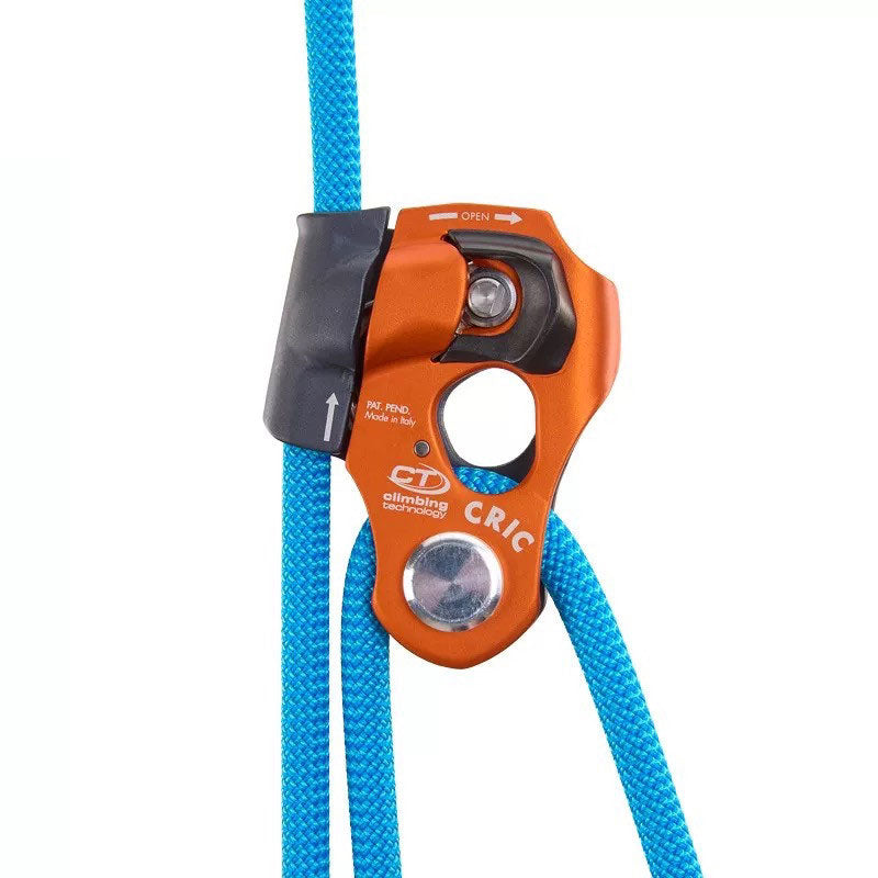 CRIC Handleless Manual Lift Ascender Rescue Multifunctional Rope Clamp with Pulley for Climbing Technology