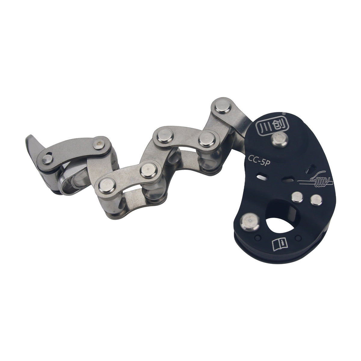 Black Outdoor Tree Climbing Ascender Lift Descender Mechanical Rope Grab Self Locking Upgraded CC-5P