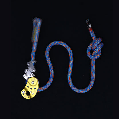 Peakseek Rope Grab Fall Arrest Device Rope Ascender Descender with 12mm 11.5mm Rope
