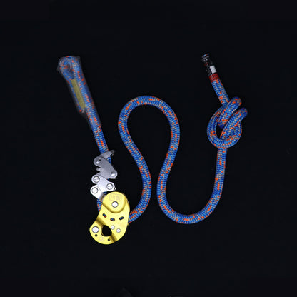 Peakseek Rope Grab Fall Arrest Device Rope Ascender Descender with 12mm 11.5mm Rope