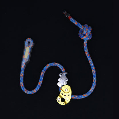 Peakseek Rope Grab Fall Arrest Device Rope Ascender Descender with 12mm 11.5mm Rope