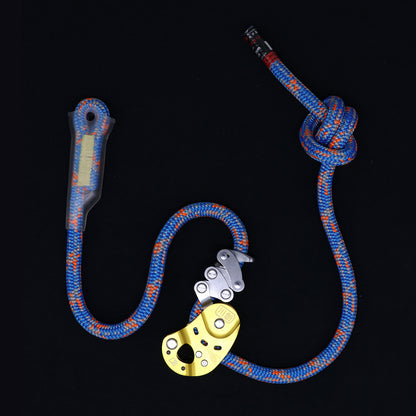 Peakseek Rope Grab Fall Arrest Device Rope Ascender Descender with 12mm 11.5mm Rope