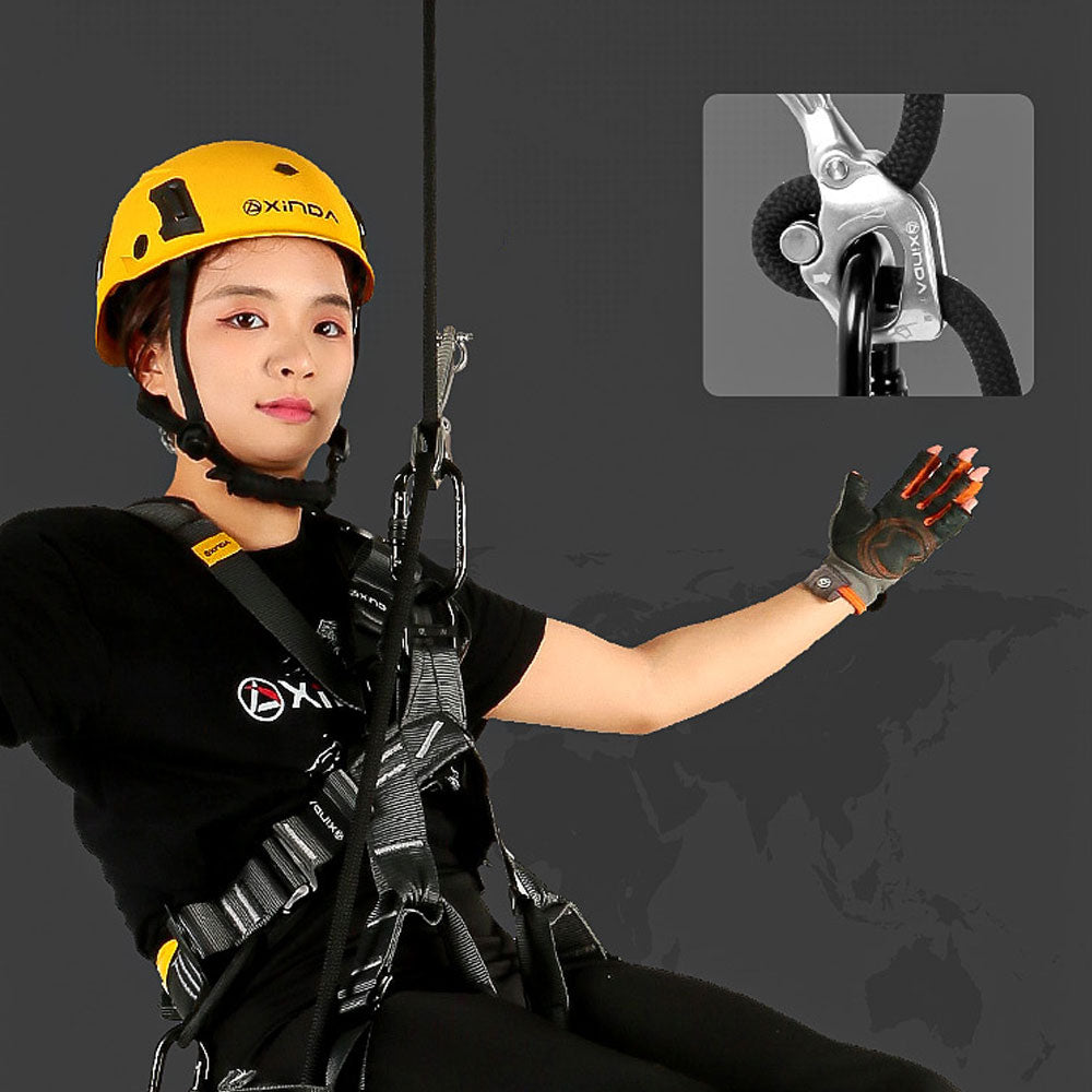 Xinda H Series Extended Version Multifunctional Stainless Steel Climbing Descender Big Dipper Descender for 13-16mm Ropes