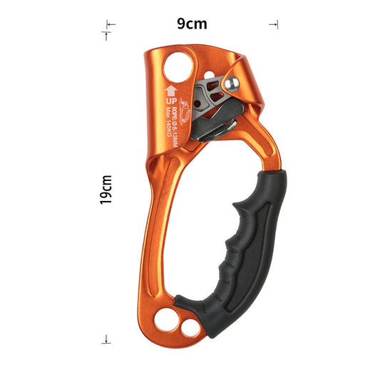 Peakseek Right-hand Left-Hand Outdoor Mountaineering Rock Climbing SRT Hand Ascender 140KG Load Capacity Suitable for 8-12mm Ropes