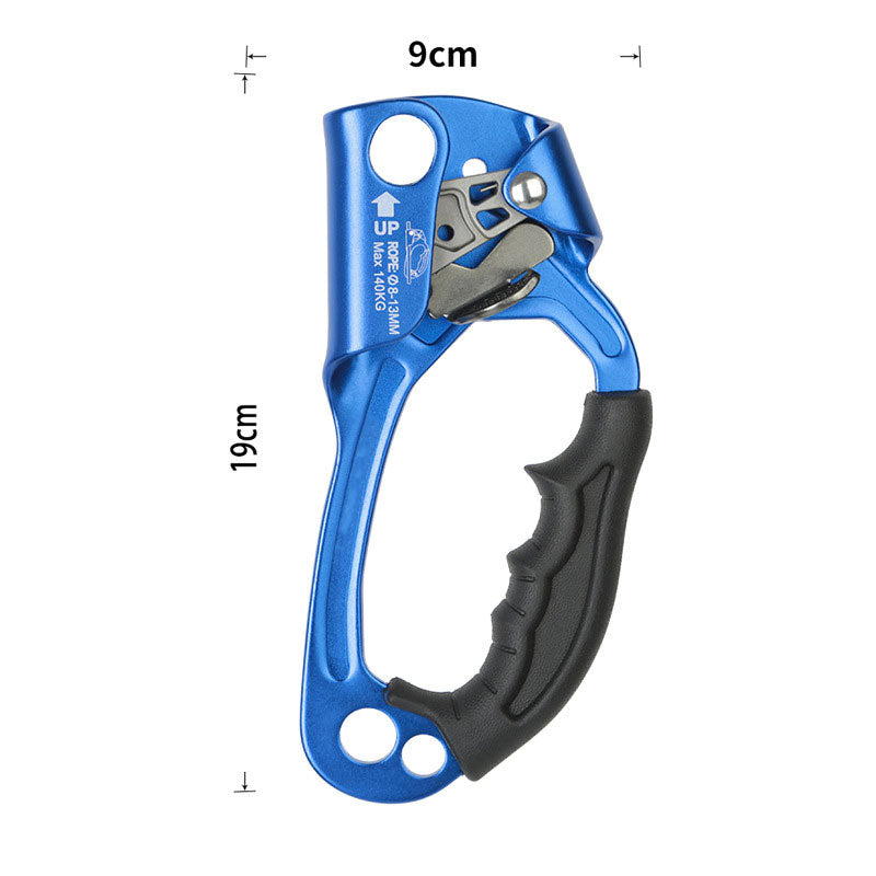 Peakseek Right-hand Left-Hand Outdoor Mountaineering Rock Climbing SRT Hand Ascender 140KG Load Capacity Suitable for 8-12mm Ropes