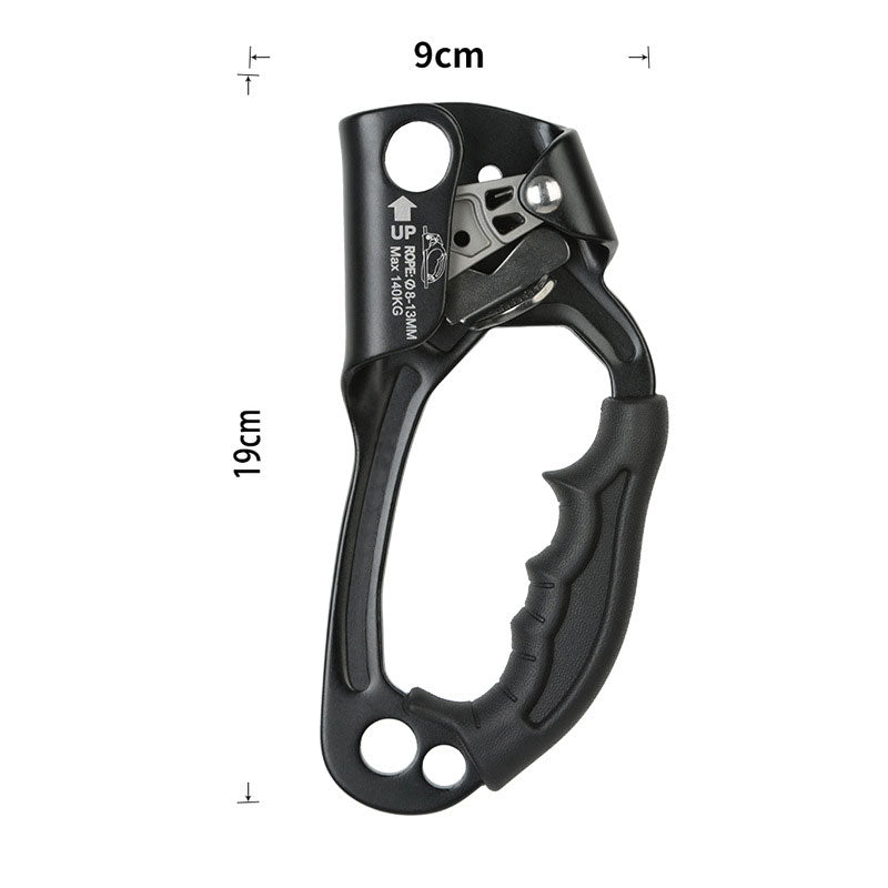Peakseek Right-hand Left-Hand Outdoor Mountaineering Rock Climbing SRT Hand Ascender 140KG Load Capacity Suitable for 8-12mm Ropes
