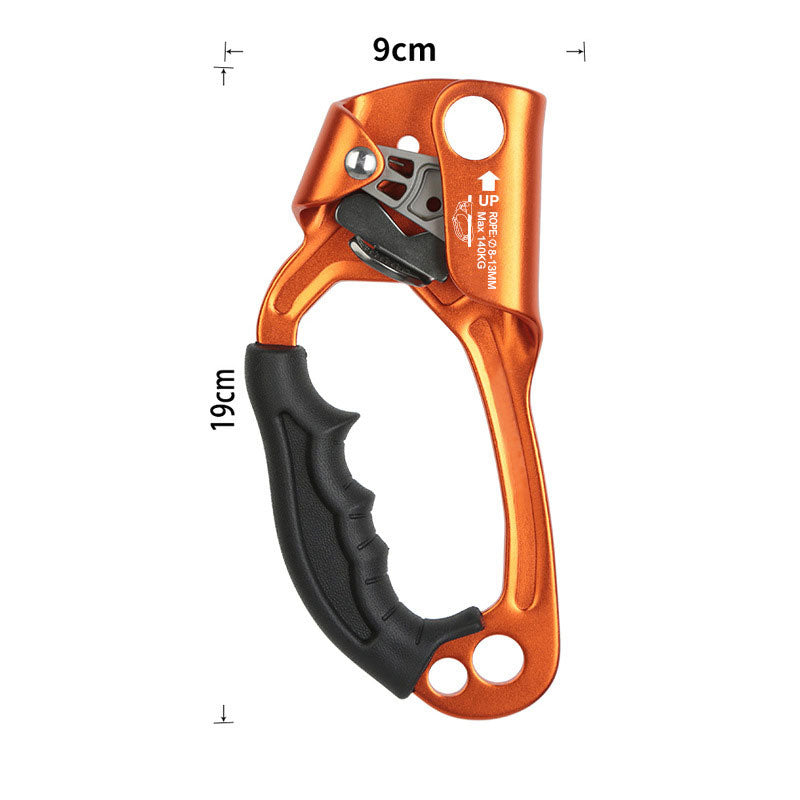 Peakseek Right-hand Left-Hand Outdoor Mountaineering Rock Climbing SRT Hand Ascender 140KG Load Capacity Suitable for 8-12mm Ropes