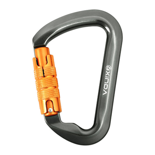 Peakseek Grey Automatic Carabiner 30KN Outdoor Rock Climbing Carabiner Aluminum Alloy Safety Buckle Hook
