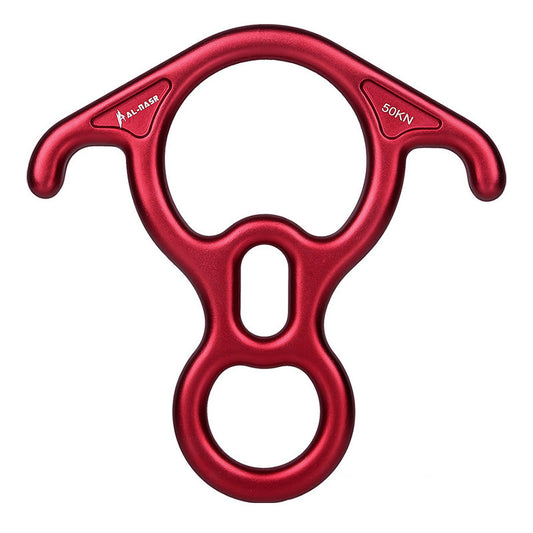 Peakseek OX Horn 8-Shape 50KN Descender Ring Rock Climbing Rappelling Gear Belay Device
