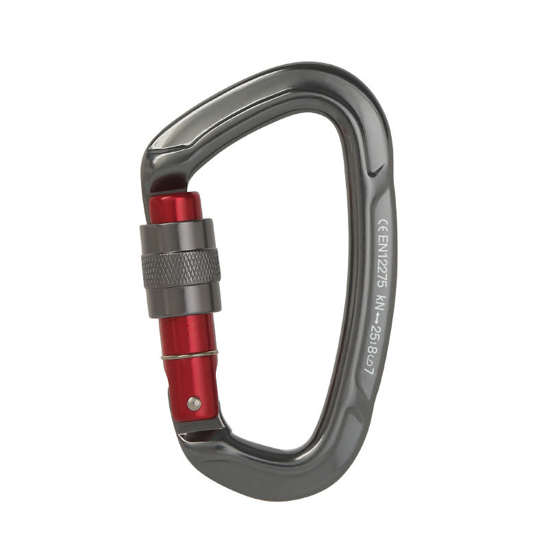 Peakseek Mini D-Shape Aluminum Alloy Safety Buckle Professional Outdoor Rock Climbing Carabiner 25KN