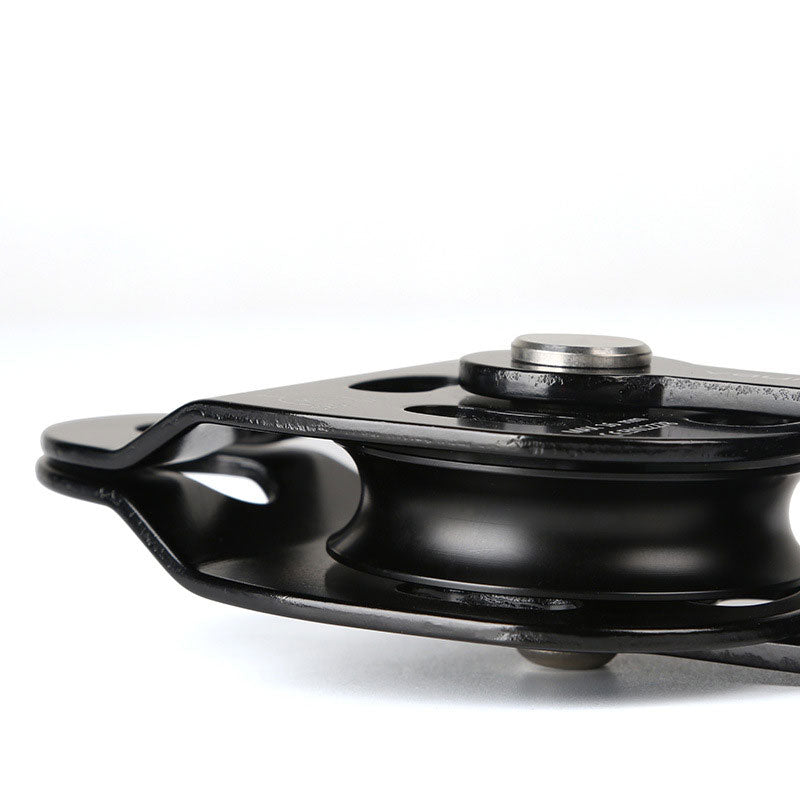 Peakseek Black Professional Lift Pulley 25KN Lift Ascender for Outdoor Rock Climbing/Heavy Transport