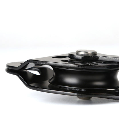 Peakseek Black Professional Lift Pulley 25KN Lift Ascender for Outdoor Rock Climbing/Heavy Transport