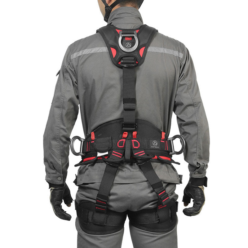 Peakseek Large Suite Full-body Safety Belt Outdoor Rock Climbing Harness Five-point Anti-fall Protection Equipment