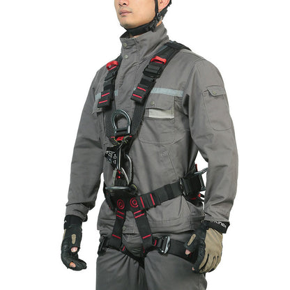 Peakseek Large Suite Full-body Safety Belt Outdoor Rock Climbing Harness Five-point Anti-fall Protection Equipment