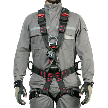 Peakseek Large Integrated Suite Full-body Safety Belt Outdoor Rock Climbing Harness Five-point Anti-fall Protection Equipment