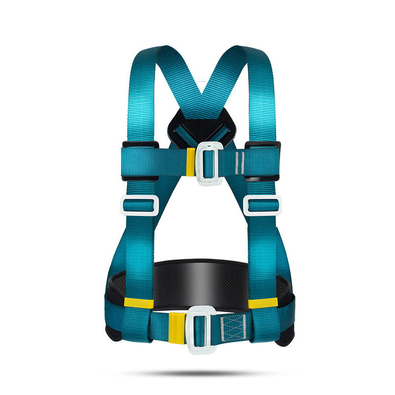 Peakseek Anti-fall Protection Harness 22KN Outdoor Rock Climbing Snap Fastener Half-body 3-point Safety Belt W/ Sling