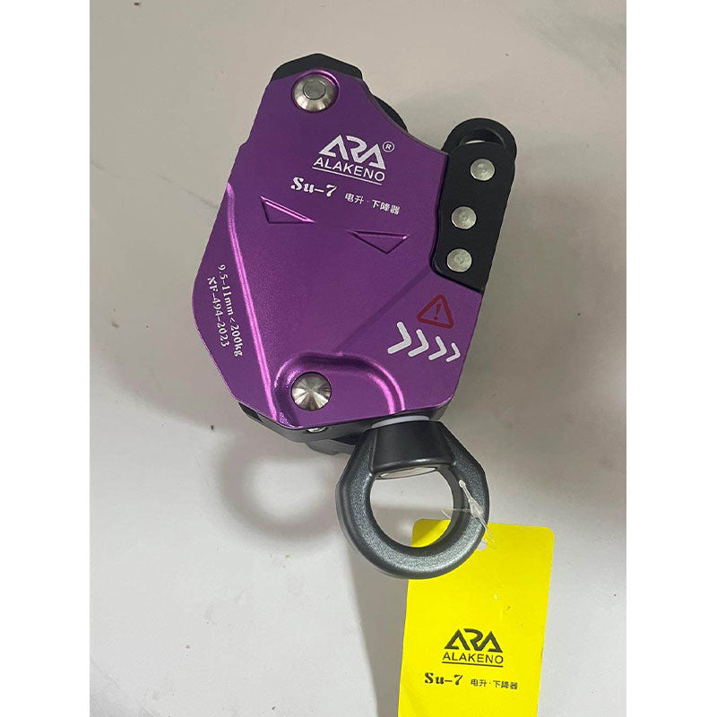 Arakno SU-7 Electric Descent Device Lift Retarder 10-200KG Load Capacity Electric Lift Ascender for 9-11mm Ropes