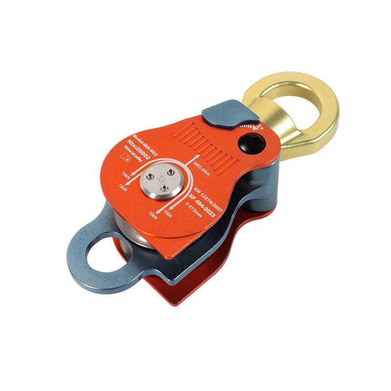 Peakseek Universal Single Pulley/ Double Pulley 37KN Descender Hanging Ring Type Rock Climbing Fall prevention Device XF494-2023