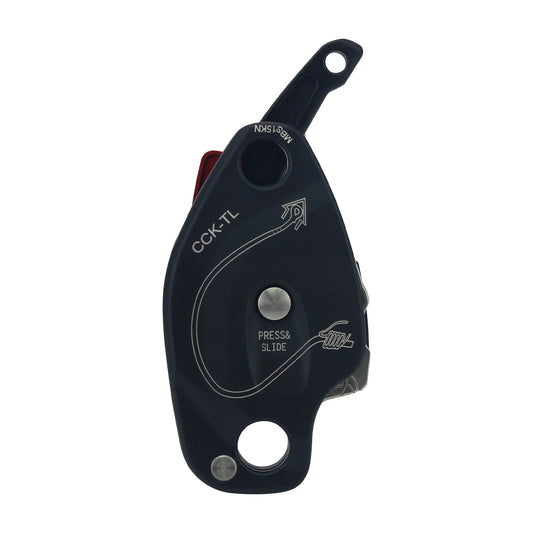 CCK-TL Rope Descender Climbing &amp; Rappelling Device with 250KG Load Capacity for 9.5–12mm Ropes