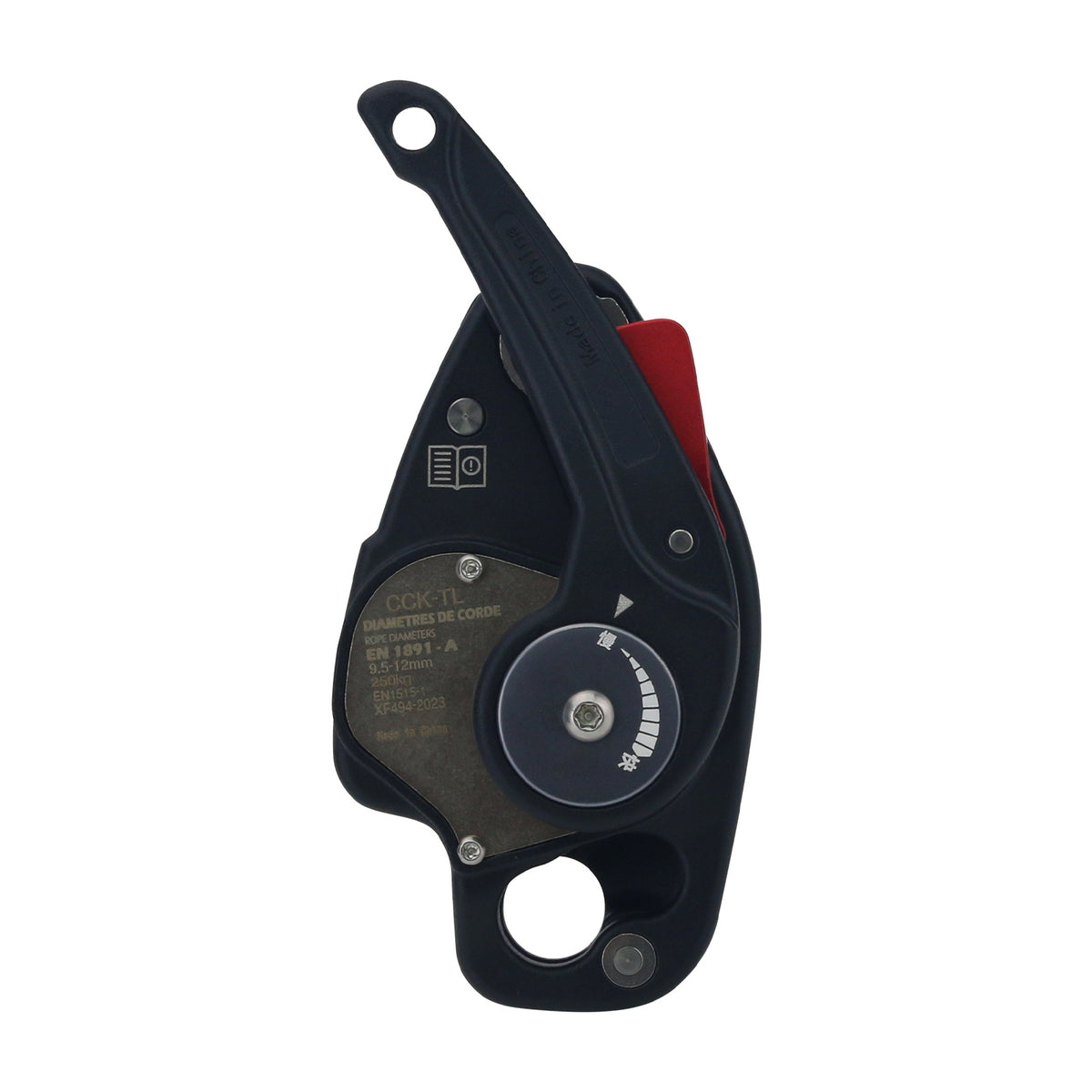 CCK-TL Rope Descender Climbing &amp; Rappelling Device with 250KG Load Capacity for 9.5–12mm Ropes