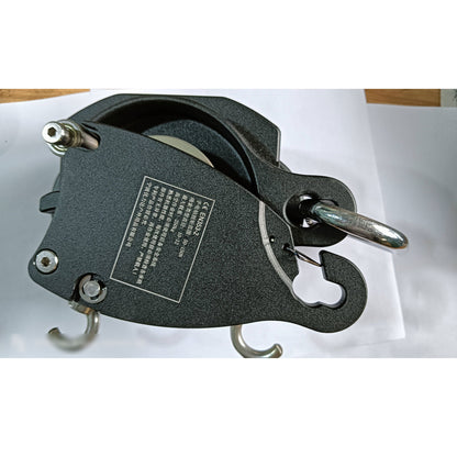 Black XRT100 Electric Lift Descender 150KG Load Capacity Rock Climbing Lift Retarder for 10-12MM Ropes