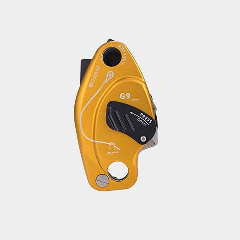 Golmud G9 Manual Descender Device Rock Climbing Lift Retarder 250KG Load Capacity for 10.5MM Ropes
