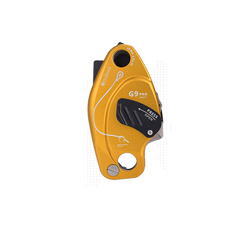 Golmud G9 Pro Manual Descender Device Anti-panic Rock Climbing Lift Retarder 250KG Load Capacity for 10.5MM Ropes