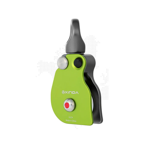XINDA H Series Universal Single Pulley 360-Degree Rotation 36KN Load for Outdoor Rock Climbing