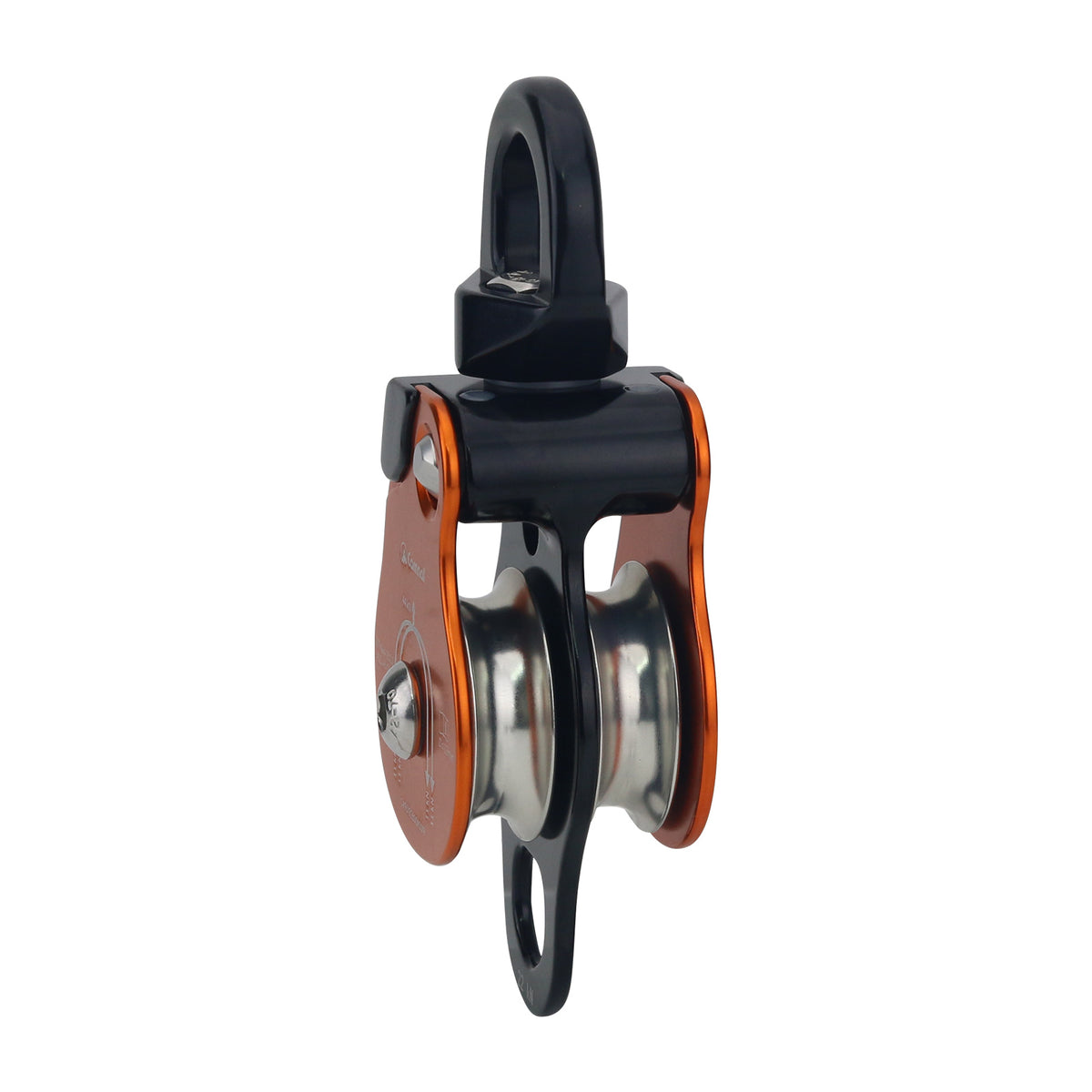 Aluminum Alloy Universal Double Pulley 44KN Outdoor Hiking Rope Climbing Pulley Support 13mm Ropes