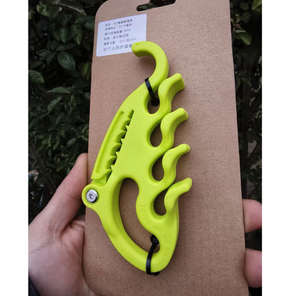 Fluorescent Green KC 10-13MM Rope Management Clip High-altitude Operation Climbing Ropes Storage Tool