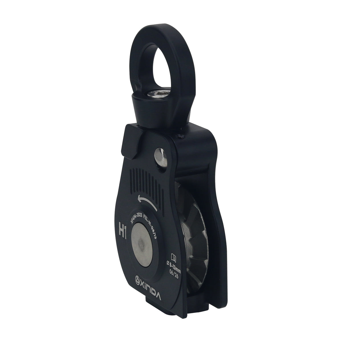 XINDA-6018 25KN Universal Rope Collector Safety Pulley High Efficiency Automatic Rope Retractor for 8-13MM Ropes