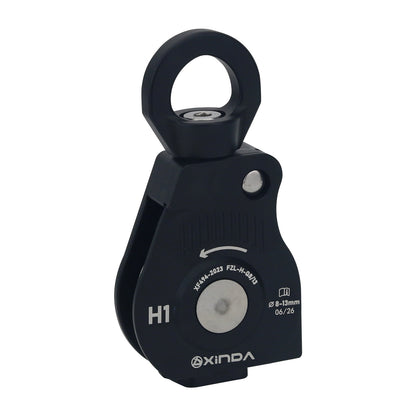 XINDA-6018 25KN Universal Rope Collector Safety Pulley High Efficiency Automatic Rope Retractor for 8-13MM Ropes