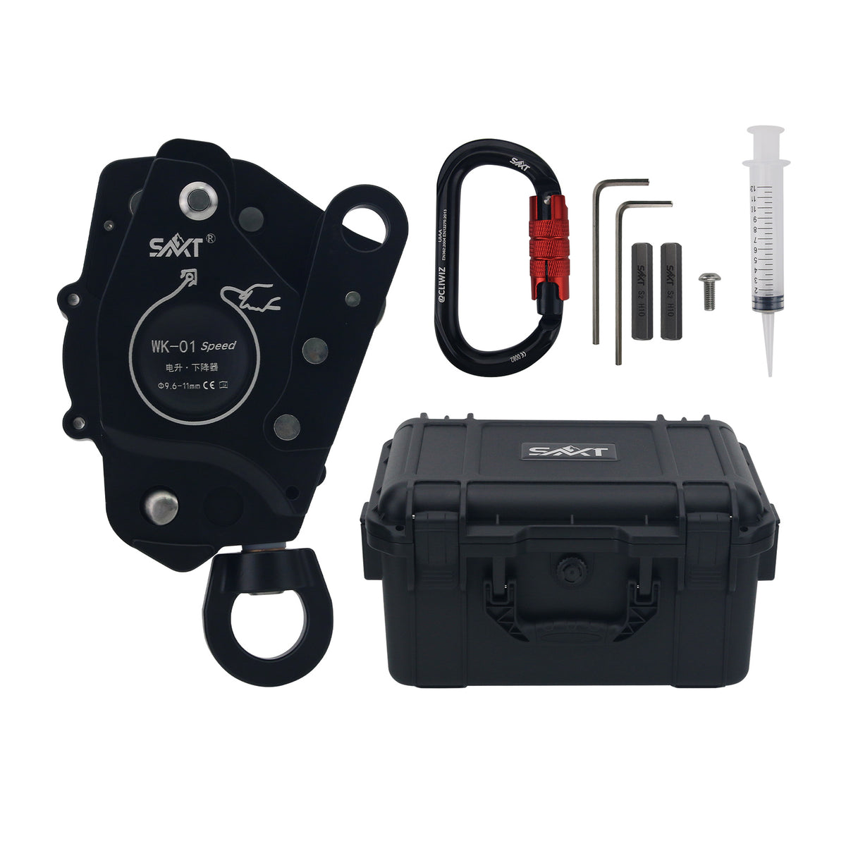 Peakseek SPEED Electric Ascender Descent Control Device Lift Retarder 150KG for Rock Climbing w/ Toolbox WK-01