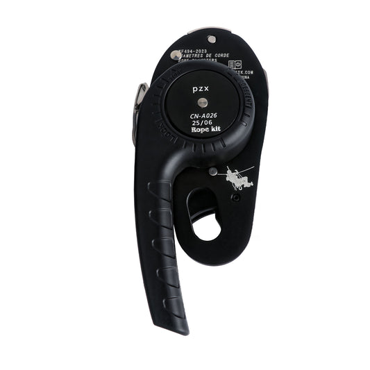 Peakseek PZX Outdoor Lift Descender Rock Climbing Protection Descent Device 250KG Limit Load for 9-12MM Ropes