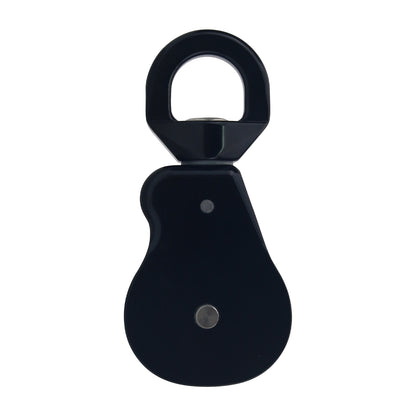 Aluminum Alloy Universal Single Pulley 36KN Outdoor Hiking Rope Climbing Pulley Support 13mm Ropes