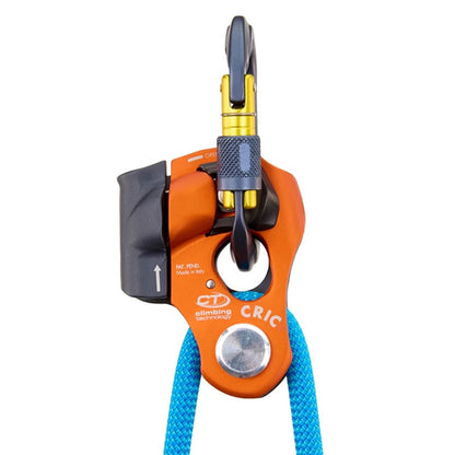 CRIC Handleless Manual Lift Ascender Rescue Multifunctional Rope Clamp with Pulley for Climbing Technology