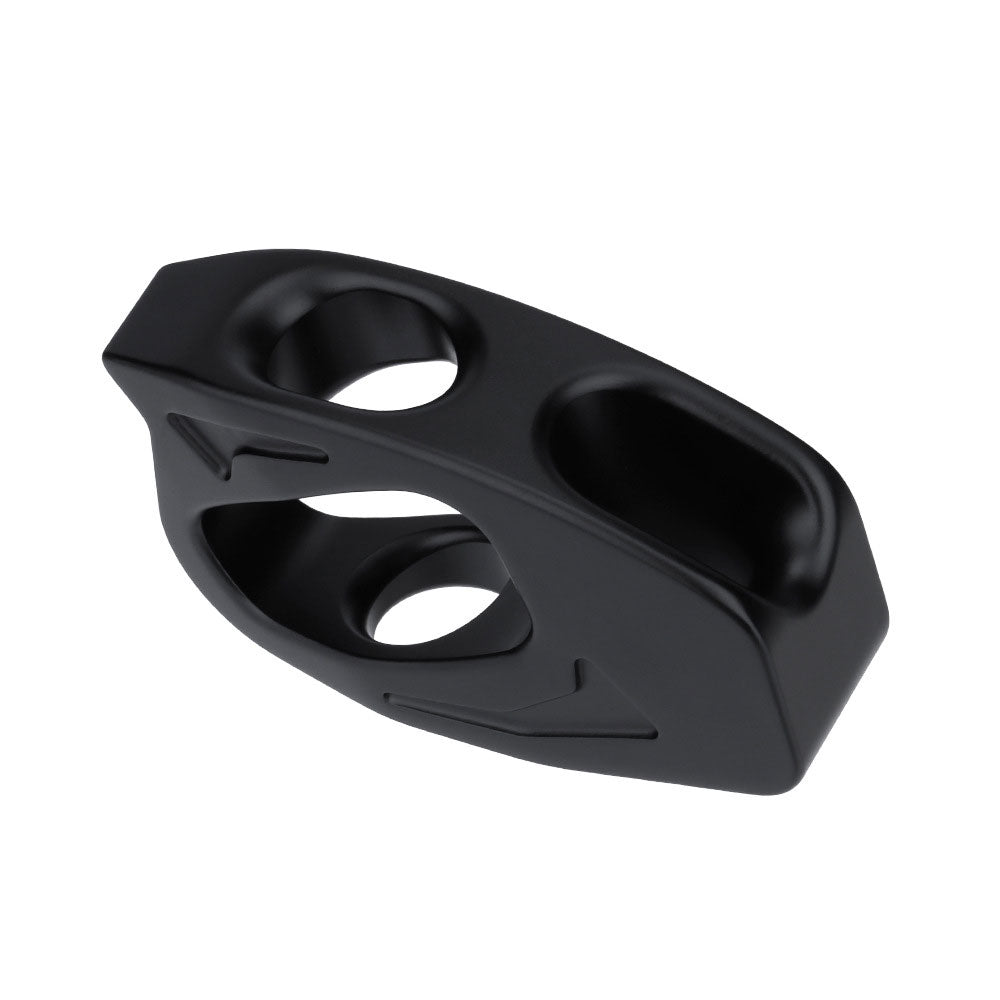 NW-002-Black 7075 Aviation Aluminum Lanyard Adjuster 25KN Rock Climbing Cow Tail Adjuster for SRT/DRT Descender