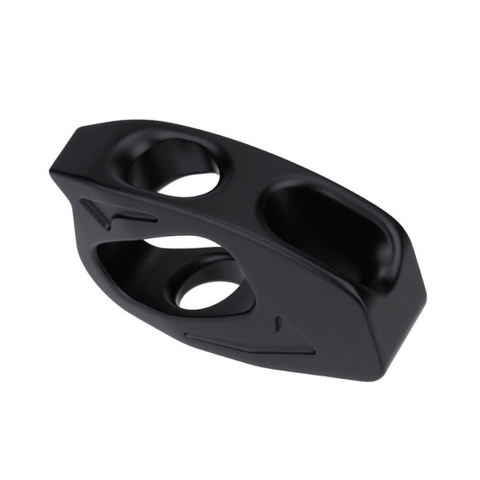 NW-002-Black 7075 Aviation Aluminum Lanyard Adjuster 25KN Rock Climbing Cow Tail Adjuster for SRT/DRT Descender