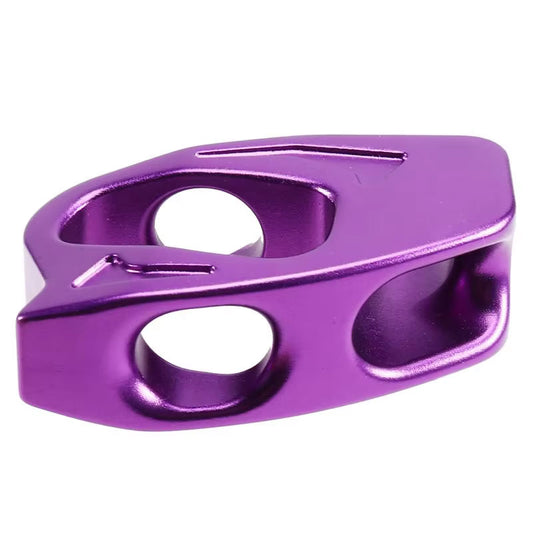 NW-002-Purple 7075 Aviation Aluminum Lanyard Adjuster 25KN Rock Climbing Cow Tail Adjuster for SRT/DRT Descender
