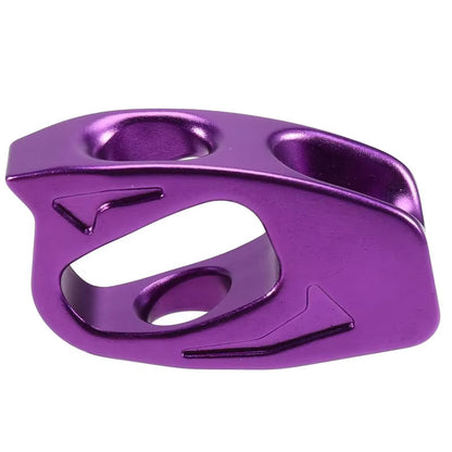 NW-002-Purple 7075 Aviation Aluminum Lanyard Adjuster 25KN Rock Climbing Cow Tail Adjuster for SRT/DRT Descender