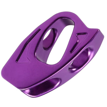 NW-002-Purple 7075 Aviation Aluminum Lanyard Adjuster 25KN Rock Climbing Cow Tail Adjuster for SRT/DRT Descender
