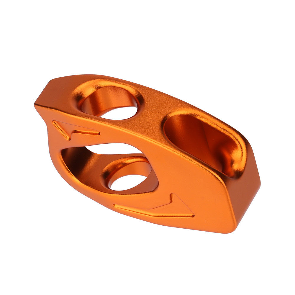 NW-002-Orange 7075 Aviation Aluminum Lanyard Adjuster 25KN Rock Climbing Cow Tail Adjuster for SRT/DRT Descender