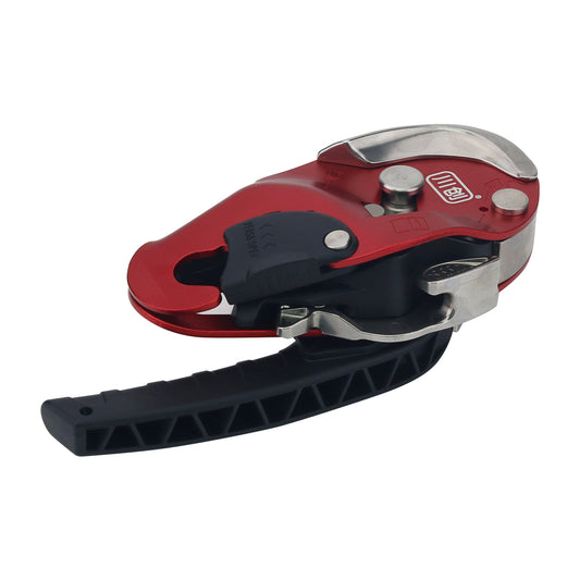 Red Peakseek Rock Climbing Protection Descent Device Outdoor Lift Descender 250KG Load for 9-12MM Ropes -Purple（副本）