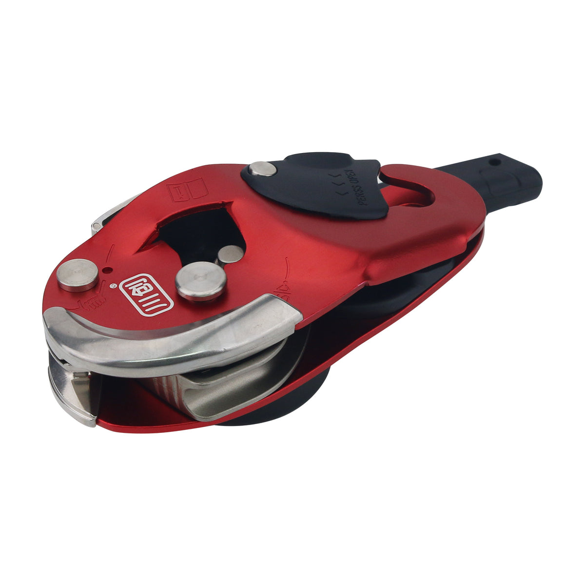 Red Peakseek Rock Climbing Protection Descent Device Outdoor Lift Descender 250KG Load for 9-12MM Ropes -Purple（副本）