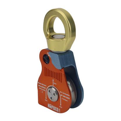 Hanging Ring Type Universal Single Pulley 37KN Descender Rock Climbing Fall prevention Device XF494-2023