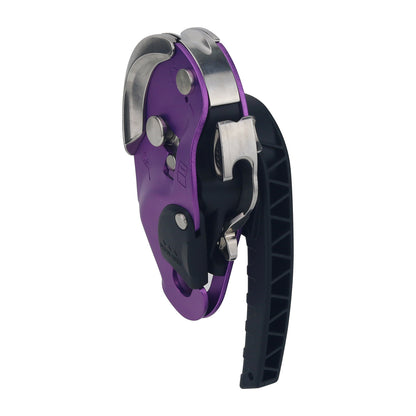 Peakseek Rock Climbing Protection Descent Device Outdoor Lift Descender 250KG Load for 9-12MM Ropes -Purple