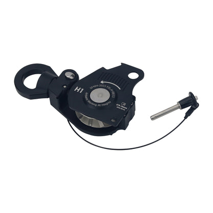 H1 Universal Pulley 25KN Electric Assisted Rope Collector Multifunctional Pulley for Height Operation/Rock Climbing