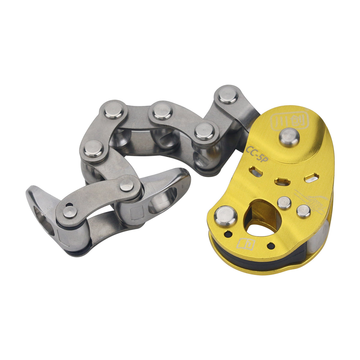 Golden CC-5P Upgraded Tree Climbing Arborist Mechanical Ascent Control Descent Device Lifting Pulley Anti Slip Rope Grab System