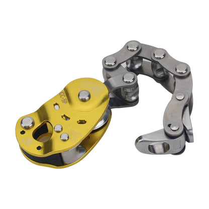 Golden CC-5P Upgraded Tree Climbing Arborist Mechanical Ascent Control Descent Device Lifting Pulley Anti Slip Rope Grab System
